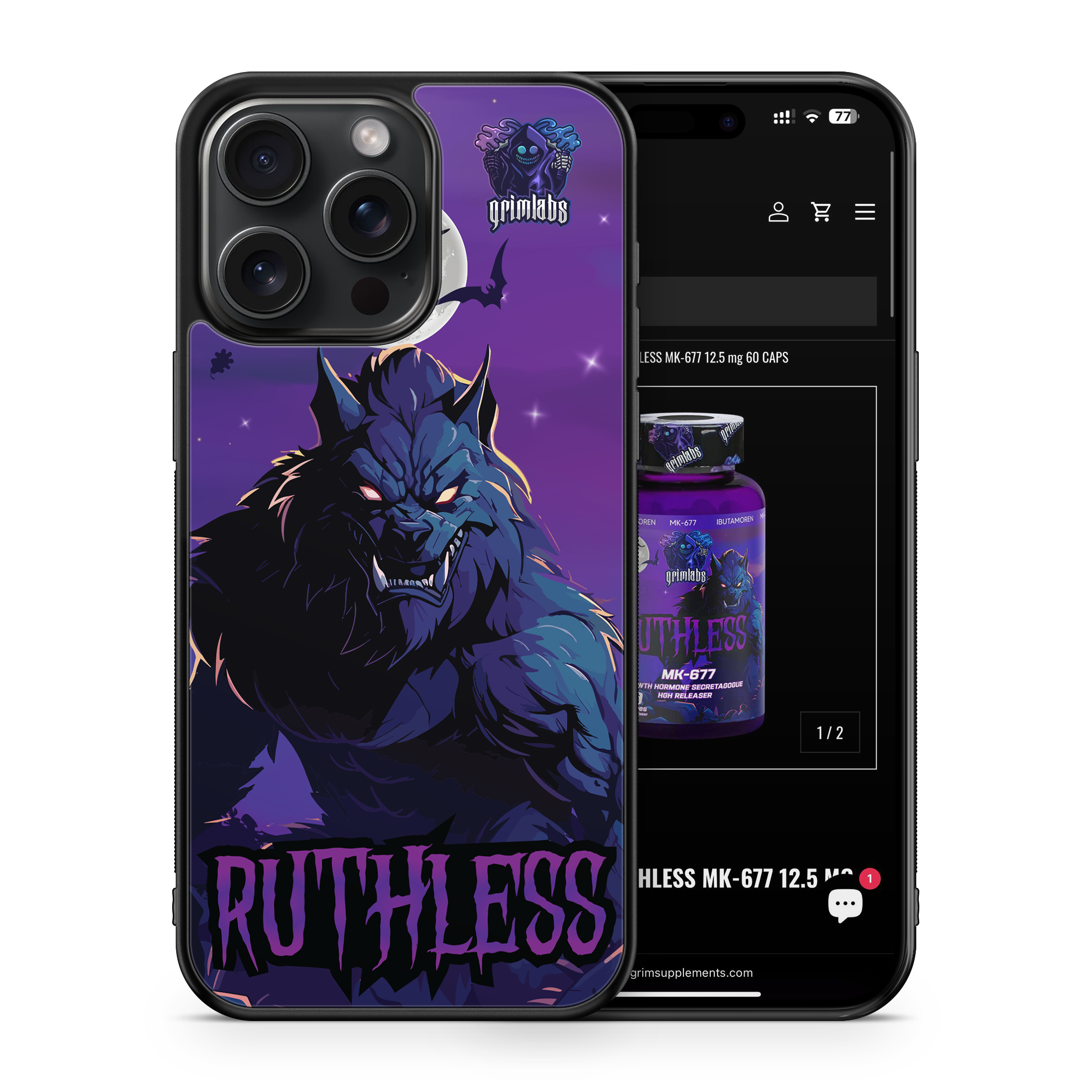 RUTHLESS DESIGN PARLAK TELEFON KILIFI